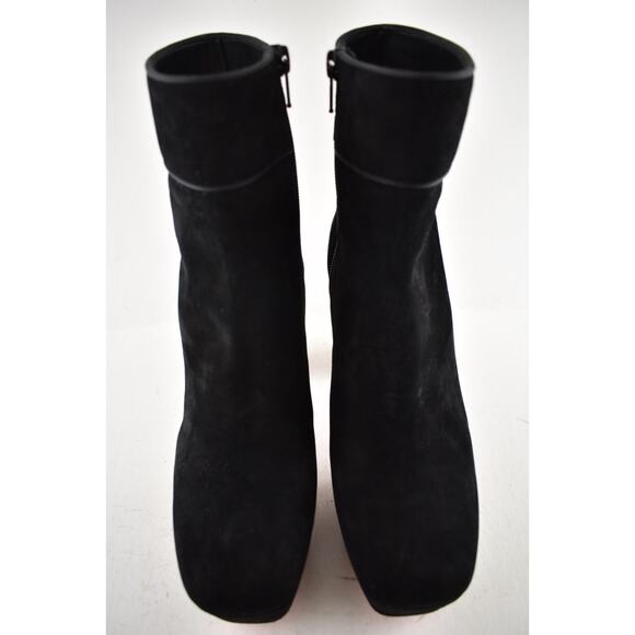 Christian Louboutin Protorlato 110 Black Suede Platform Block Heel Ankle Boot 37 - Picture 5 of 14